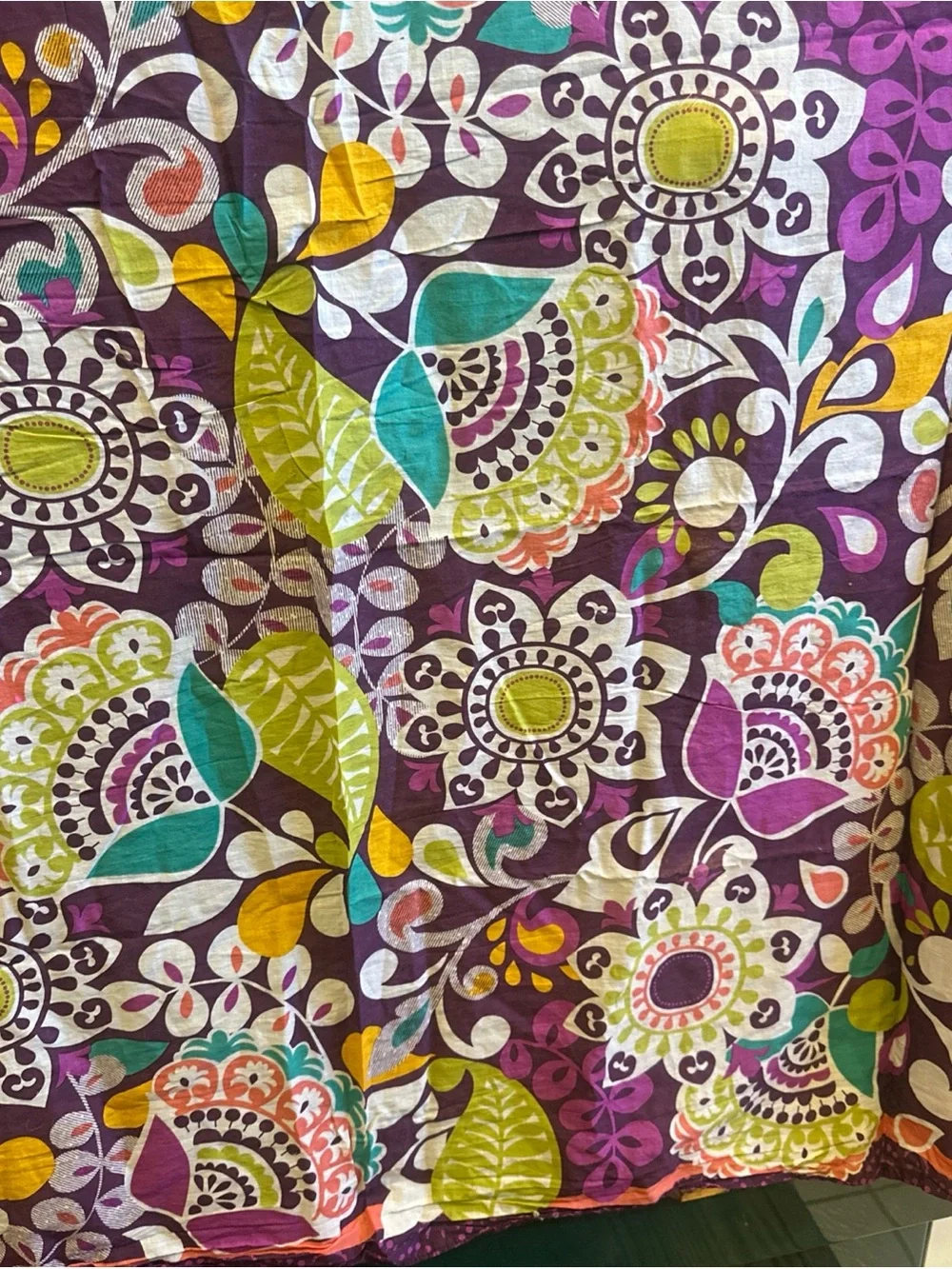 Vera Bradley Plum Crazy Scarf/Sarong